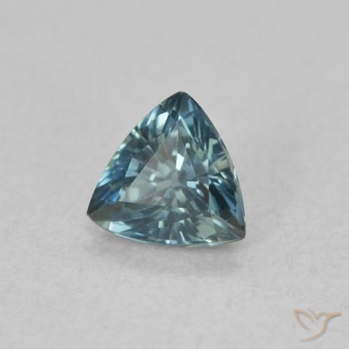 0.54克拉天然蓝宝石，胖三角形，VVS
