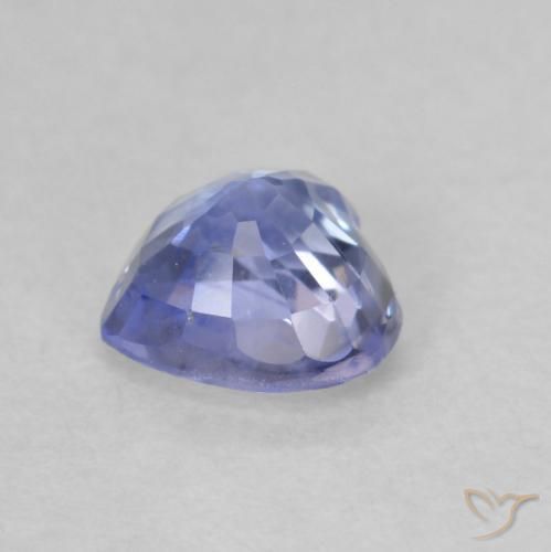 0.76克拉天然蓝宝石，心形，VS