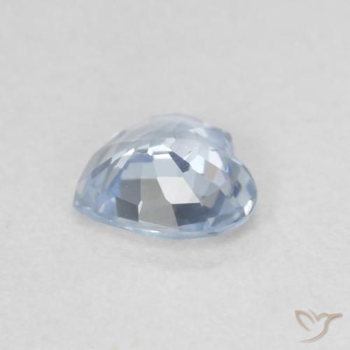 0.51克拉天然蓝宝石，心形，VS