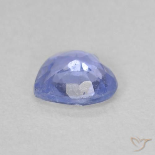 0.51克拉天然蓝宝石，心形，VS