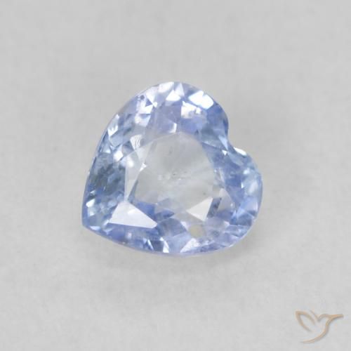 0.57ct 天然 淡蓝色 蓝宝石, 心形, VS