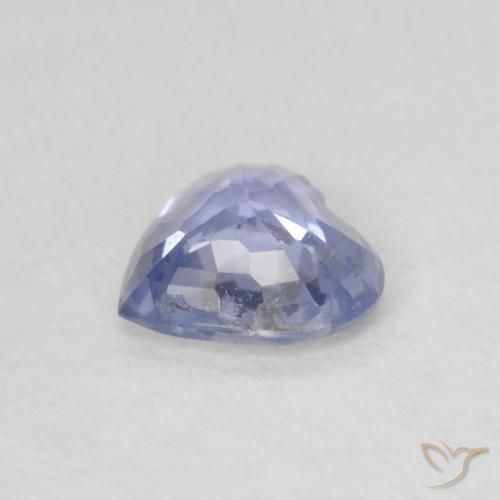 0.51克拉天然蓝宝石，心形，VS