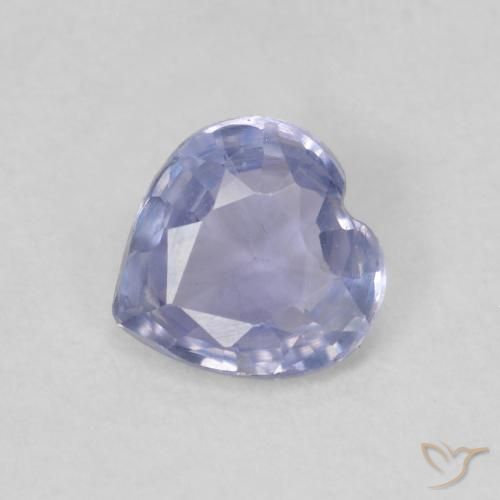 0.48ct 天然 浅蓝色 蓝宝石, 心形, VS