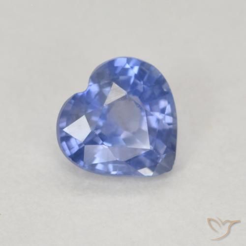 0.59ct 天然 淡蓝色 蓝宝石, 心形, VS