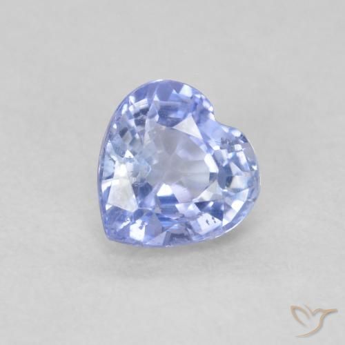 0.56ct 天然 淡蓝色 蓝宝石, 心形, VS