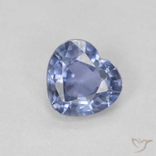 0.48ct 天然 浅蓝色 蓝宝石, 心形, VS