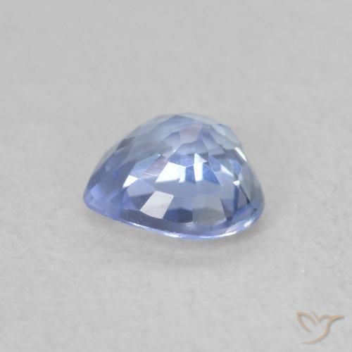 0.50克拉天然蓝宝石，心形，VVS-VS