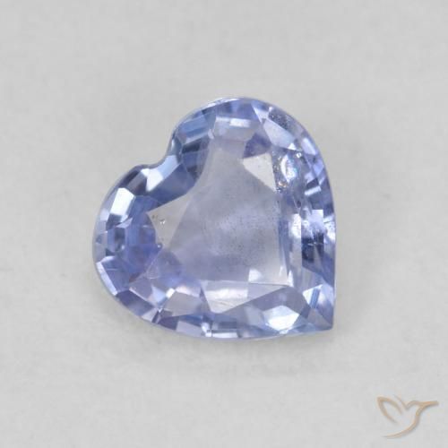 0.57ct 天然 淡蓝色 蓝宝石, 心形, VS