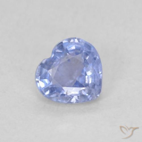 0.47ct 天然 淡蓝色 蓝宝石, 心形, VS