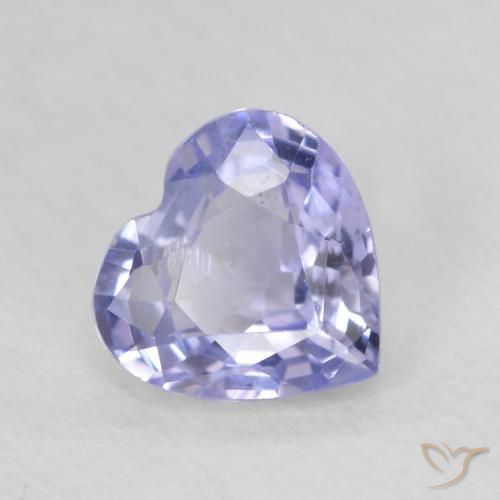 0.73ct 天然 浅蓝色 蓝宝石, 心形, VS