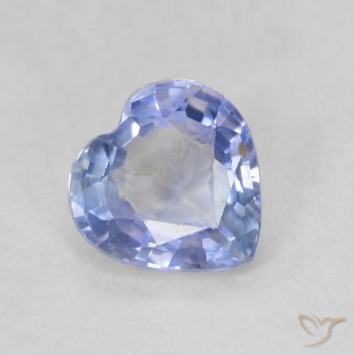 0.57ct 天然 紫蓝色 蓝宝石, 心形, VS