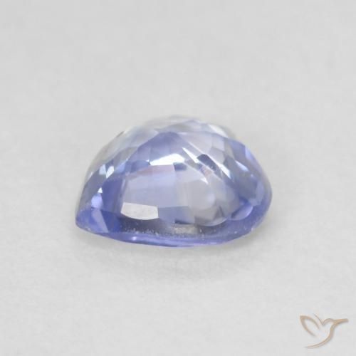 0.57克拉天然蓝宝石，心形，VS
