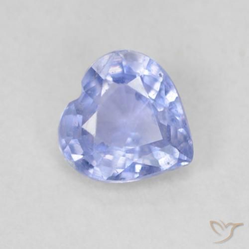 0.53ct 天然 淡紫蓝色 蓝宝石, 心形, VS