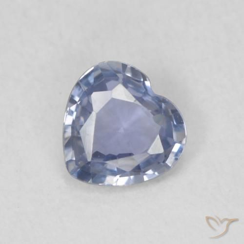 0.42ct 天然 淡紫蓝色 蓝宝石, 心形, VVS-VS