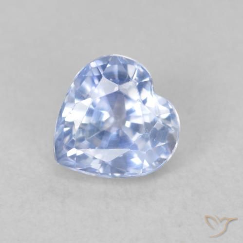 0.71ct 天然 淡蓝色 蓝宝石, 心形, VVS-VS