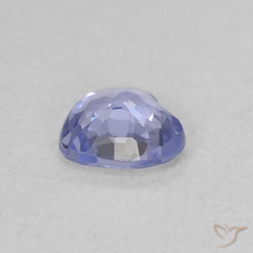 0.43克拉天然蓝宝石，心形，VS
