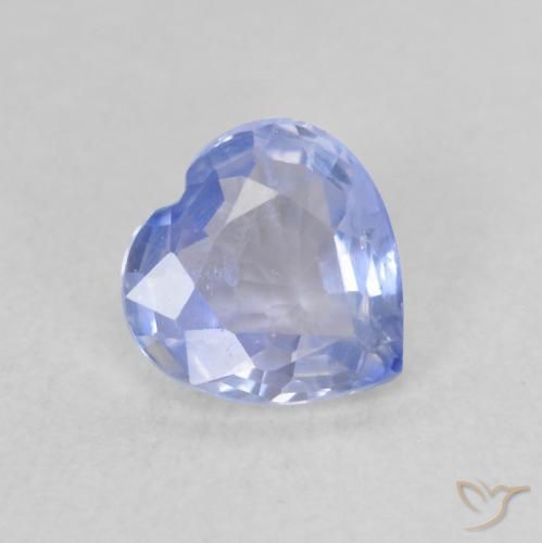 0.52ct 天然 淡紫蓝色 蓝宝石, 心形, VS