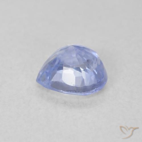 0.55克拉天然蓝宝石，心形，VS