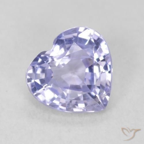 0.83ct 天然 浅蓝色 蓝宝石, 心形, VS