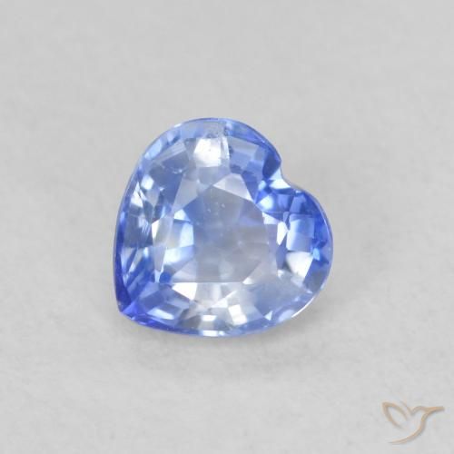 0.54ct 天然 淡蓝色 蓝宝石, 心形, VS