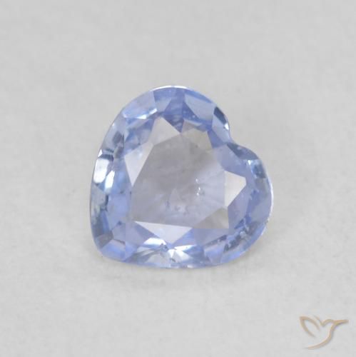 0.48ct 天然 浅蓝色 蓝宝石, 心形, VS