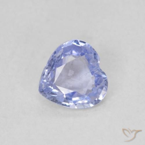 0.42ct 天然 淡蓝色 蓝宝石, 心形, VS
