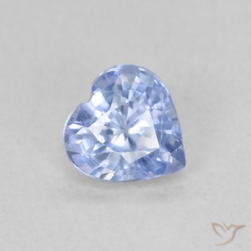 0.54ct 天然 淡紫蓝色 蓝宝石, 心形, VS