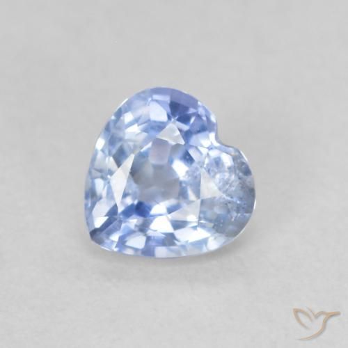 0.52ct 天然 淡蓝色 蓝宝石, 心形, VS