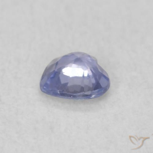 0.20克拉天然蓝宝石，心形，VVS-VS