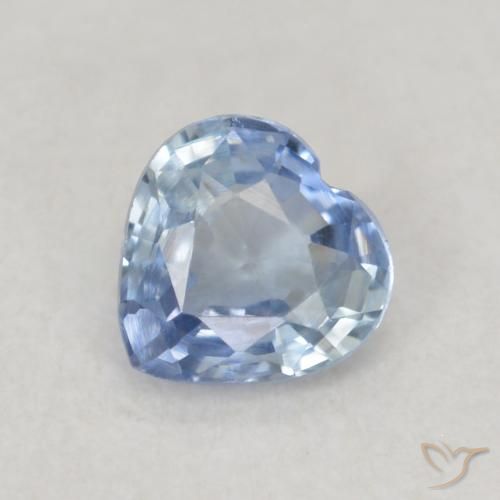 0.42ct 天然 淡紫蓝色 蓝宝石, 心形, VVS-VS