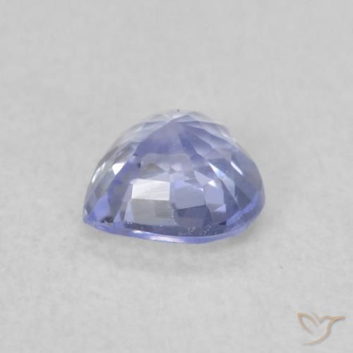 0.35克拉天然蓝宝石，心形，VVS-VS