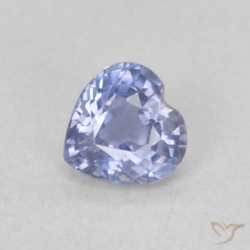 0.33ct 天然 淡蓝色 蓝宝石, 心形, VVS-VS
