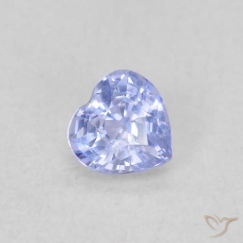 0.25ct 天然 淡蓝色 蓝宝石, 心形, VVS-VS