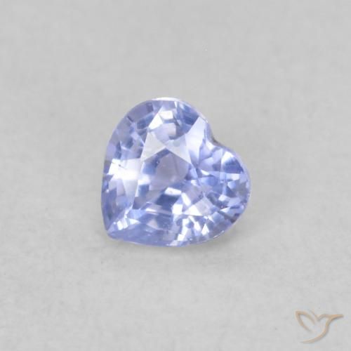 0.25克拉天然蓝宝石，心形，VVS-VS