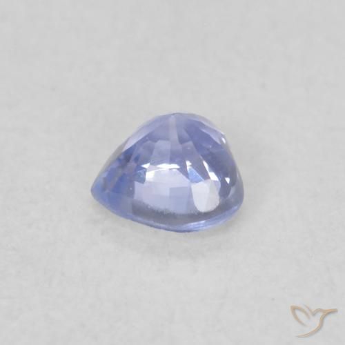 0.25克拉天然蓝宝石，心形，VVS-VS