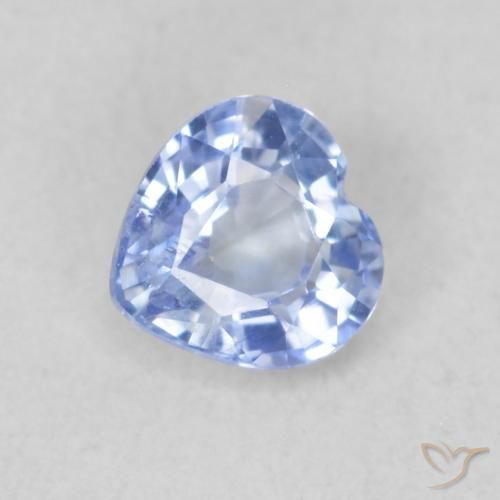 0.41ct 天然 淡蓝色 蓝宝石, 心形, VS