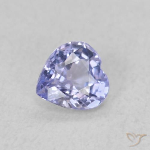 0.29ct 天然 浅蓝色 蓝宝石, 心形, VS