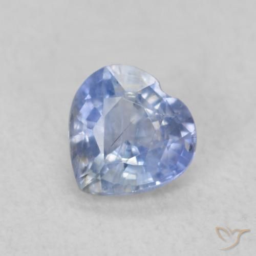 0.37ct 天然 淡蓝色 蓝宝石, 心形, VS