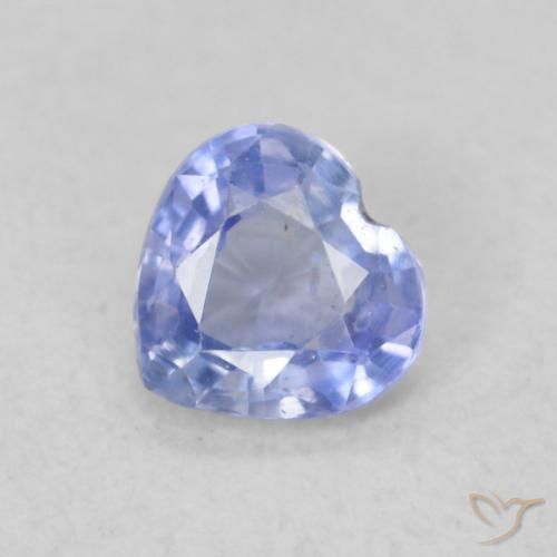 0.39ct 天然 淡蓝色 蓝宝石, 心形, VS