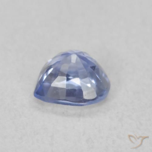 0.34克拉天然蓝宝石，心形，VS