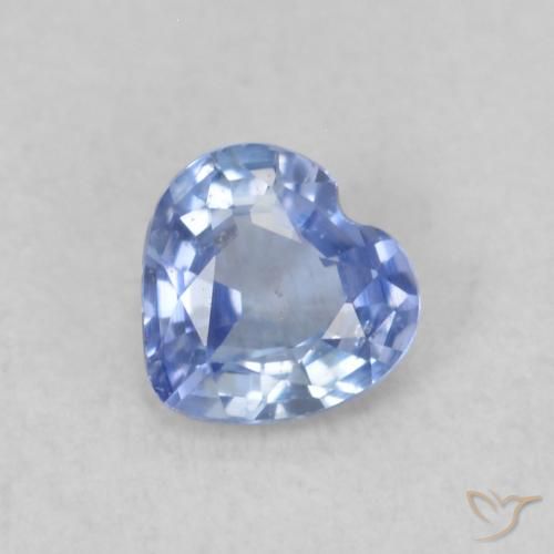 0.31ct 天然 淡蓝色 蓝宝石, 心形, VS