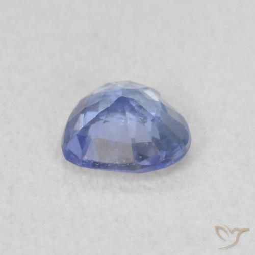 0.31克拉天然蓝宝石，心形，VS