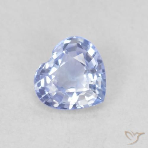 0.28ct 天然 淡紫蓝色 蓝宝石, 心形, VS