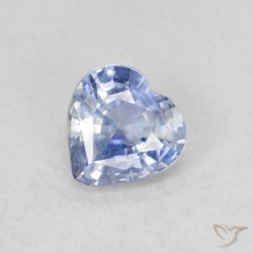 0.31ct 天然 淡蓝色 蓝宝石, 心形, VS