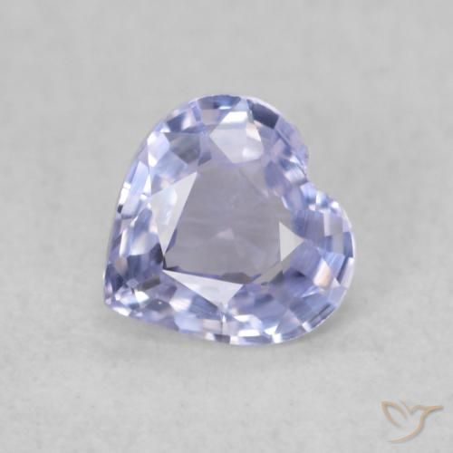 0.38ct 天然 浅蓝色 蓝宝石, 心形, VVS-VS