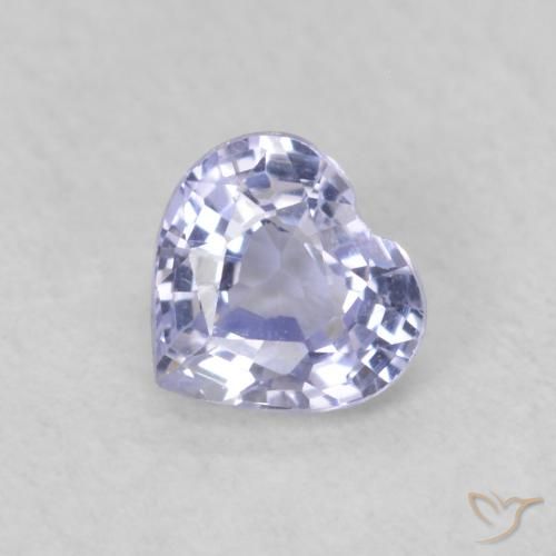 0.36ct 天然 浅蓝色 蓝宝石, 心形, VVS-VS