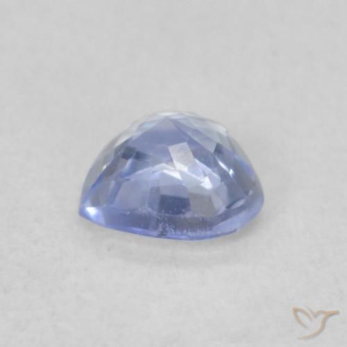 0.37克拉天然蓝宝石，心形，VVS-VS