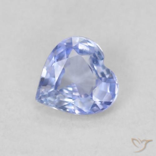 0.30ct 天然 淡蓝色 蓝宝石, 心形, VVS-VS