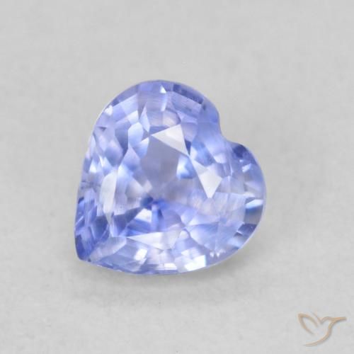 0.43ct 天然 淡紫蓝色 蓝宝石, 心形, VS