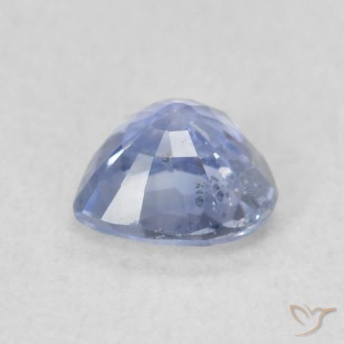 0.50克拉天然蓝宝石，心形，VS